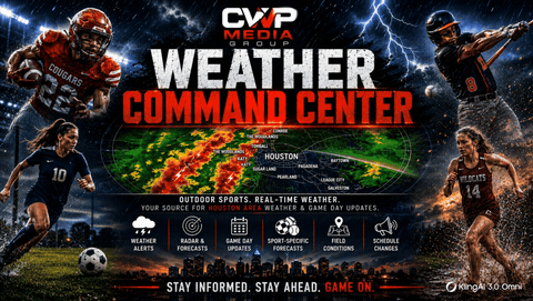 CWP Media Group Weather Command Center — Houston area outdoor sports weather alerts